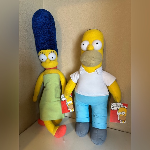 The Simpsons Homer and Marge plush - Picture 1 of 3